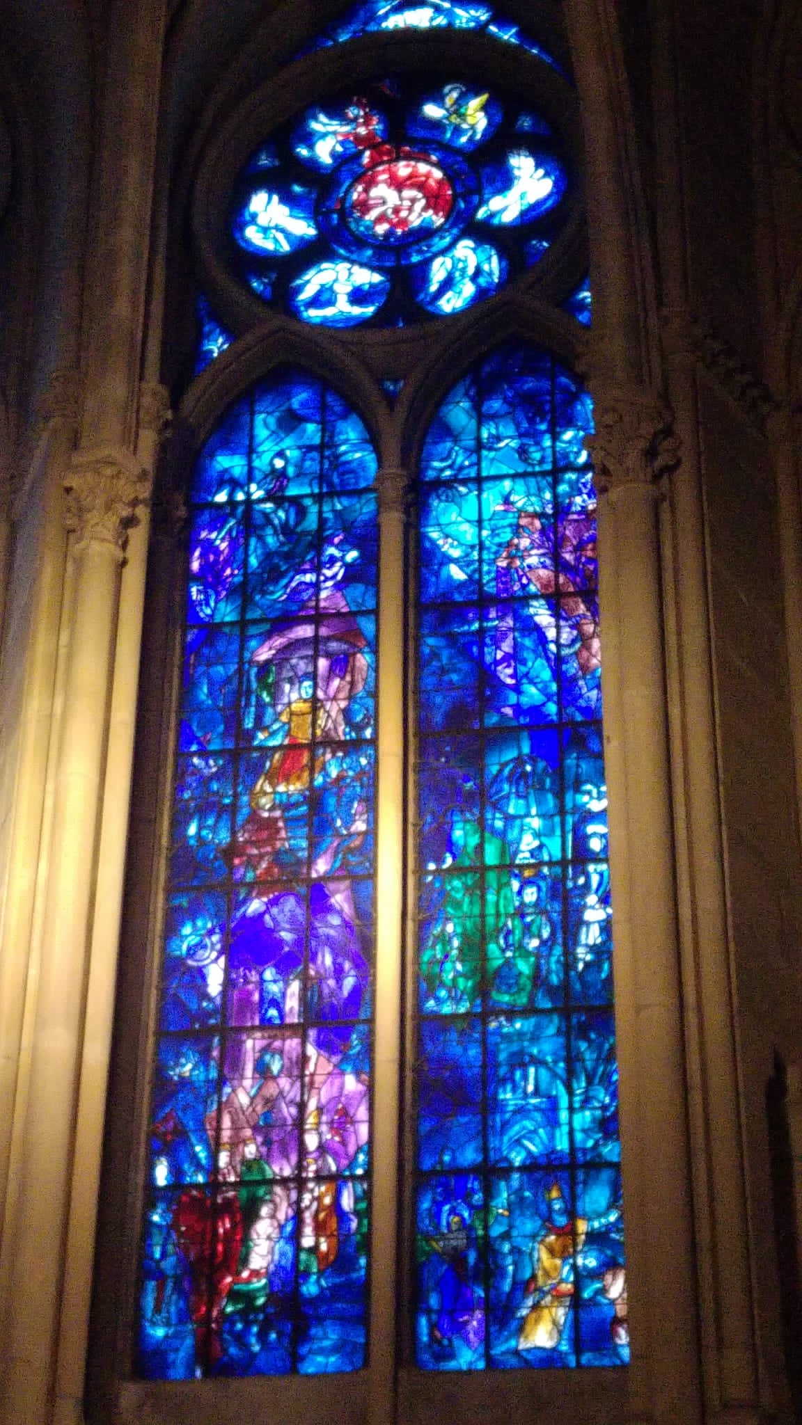 Chagall-Fenster in Notre-Dame de Reims