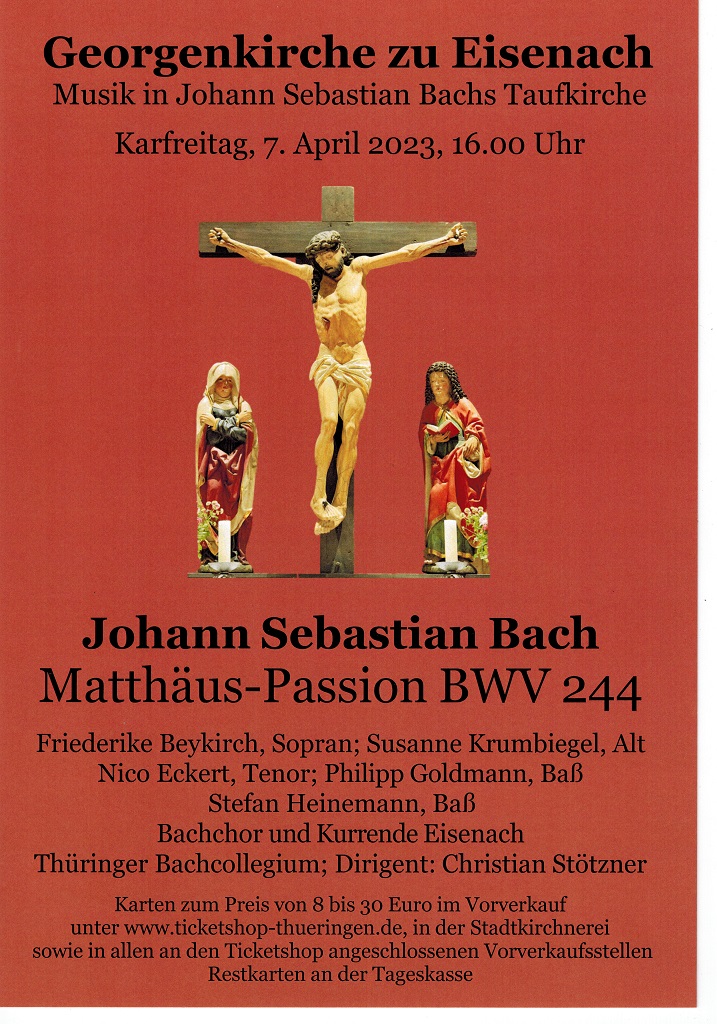 Johann Sebastian Bach; Matthäus-Passion, BWV 244