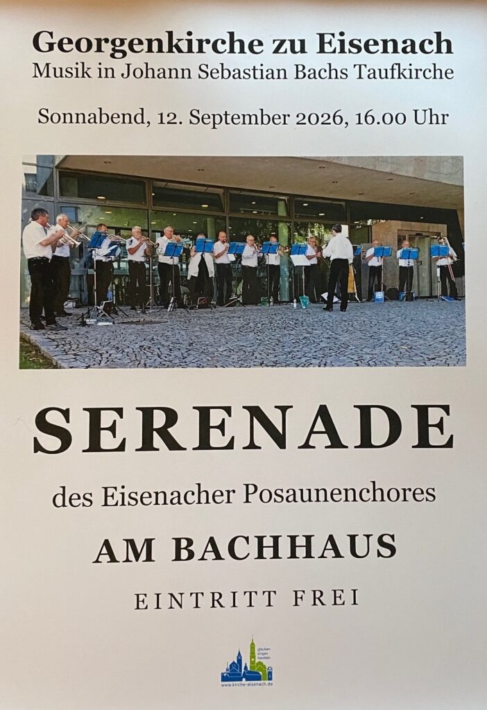 Plakat Serenade des Eisenacher Posaunenchors